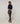 Legging en cuir stretch navy – Rodier, vue 3