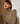 Pull chaussette col roulé à épaulettes - Marron Camel