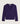 Camisola de caxemira com decote em V - Roxo escuro