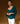 Camisola de caxemira com decote em V - Duck Green