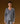 Camisola oversized de caxemira com decote em V - Cinza Médio
