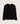 Camisola oversized em caxemira com decote em V - Preto
