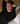 Camisola oversized em caxemira com decote em V - Preto