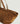 Large Lou tote bag in suede leather - Camel Brown