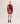 Short zipped leather jacket - Ruby Red