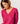 Camisola de lã Merino com decote em V - Tons Rosa