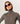 Camisola de gola alta em lã Merino - Taupe Brown