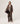 Casaco comprido de malha - Havana Brown