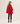 Manteau oversize en laine bouillie - Rouge
