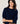 Sweater largo em caxemira - Azul Marinho