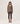 Camisola oversized em caxemira com decote em V - Havana Brown