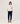 Round-neck ribbed cashmere sweater - White