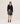 Cashmere Tunisian collar sweater - Black