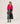 Cashmere Tunisian collar sweater - Rose Geranium