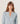 Cashmere Tunisian collar sweater - Sky Blue