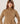 Camisola de caxemira com gola alta - Camel Brown