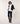 White tie neck shirt