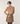 Camisola de gola alta em lã Merino - Camel Brown