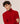 Camisola de gola alta em lã Merino - Vermelho