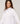Camisa oversize branca de mangas 3/4
