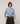 Cardigan curto de lã com mangas abalonadas - Azul Céu