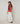 Cardigan tricolor em lã merina - Orange Corail