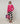 Camisola de lã merina com gola redonda - Ton Pink