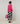 Camisola de lã merina com gola redonda - Ton Pink