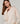 Camisola oversized em lã com decote em V - Cadeira Bege