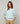 Camisola oversized em lã com decote em V - Turquoise Clair