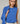 Conjunto duplo de seda com decote redondo - Azul Cobalto