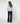 Pantalon large en velours - Marine