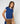 Twin-set de lã com decote redondo - Azul Safira