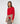 Camisola gola redonda em lã merina - Vermelho