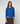Camisola de lã merina com gola redonda - Azul Azure