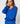 Camisola decote V em lã Merino - Azul Azure