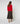 Camisola de gola alta em lã Merino - Vermelho