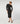Vestido comprido de malha - Preto