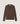 T-shirt de decote em V - Castanho