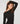 Vestido comprido drapeado - Preto