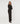 Vestido comprido drapeado - Preto